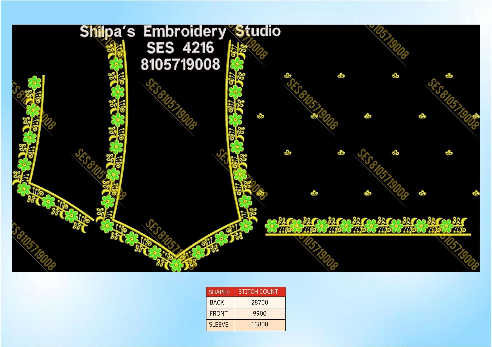 Embroidery Designs 4201-4300 Series