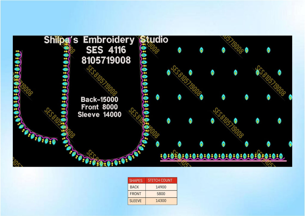 Embroidery Designs 4101-4200 Series