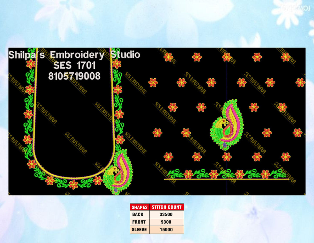 Embroidery Designs 1701-1800 Series