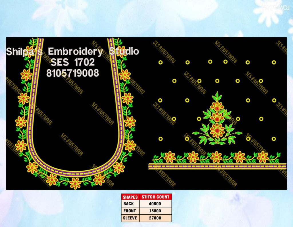 Embroidery Designs 1701-1800 Series