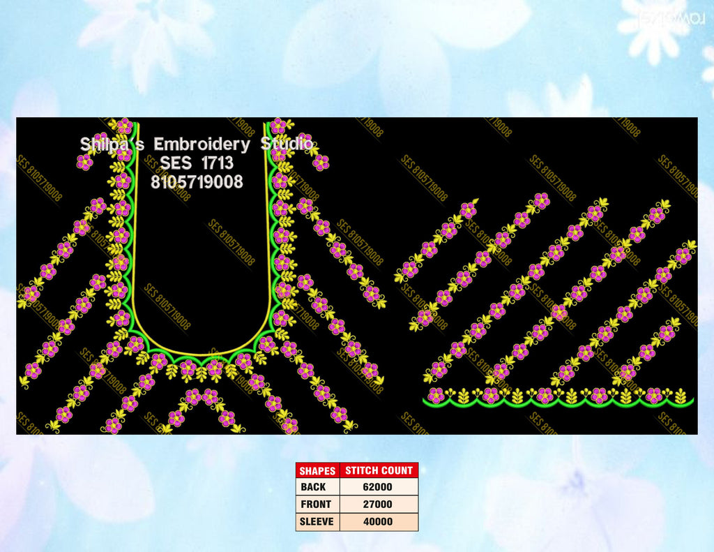 Embroidery Designs 1701-1800 Series