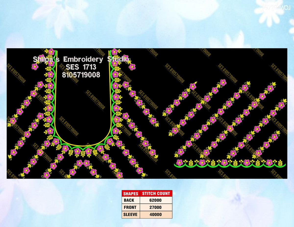 Embroidery Designs 1701-1800 Series