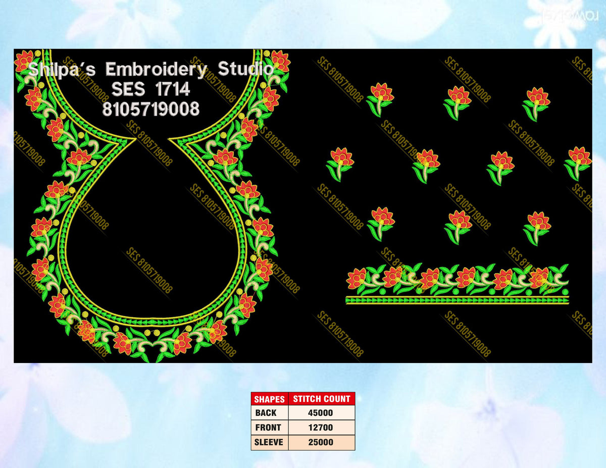 Embroidery Designs 1701-1800 Series