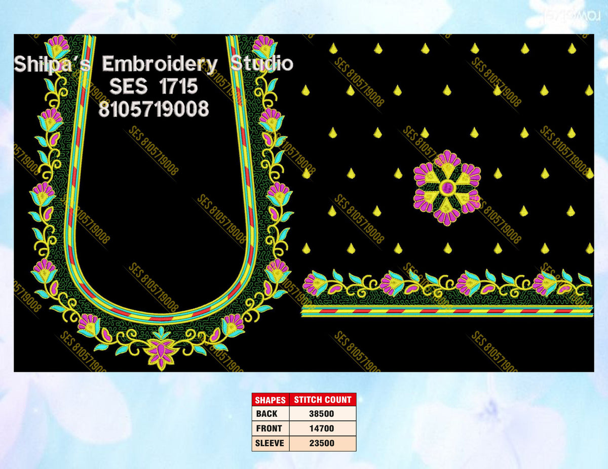 Embroidery Designs 1701-1800 Series