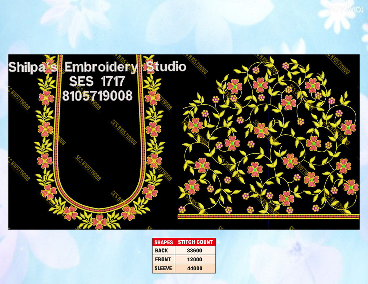 Embroidery Designs 1701-1800 Series
