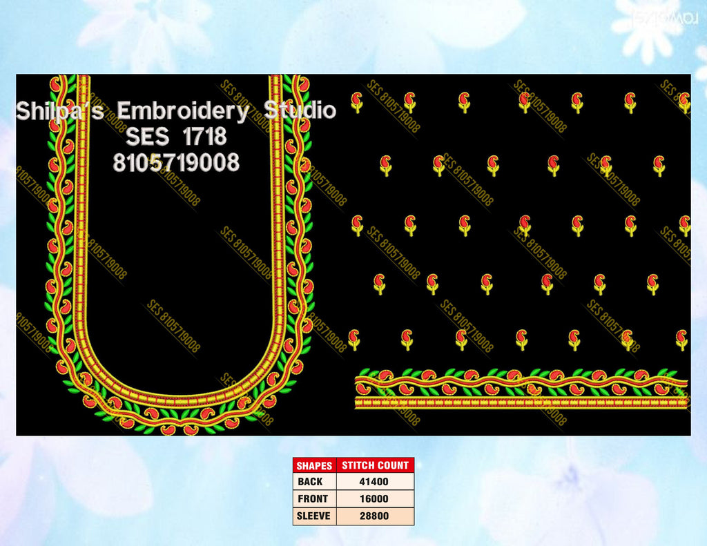 Embroidery Designs 1701-1800 Series