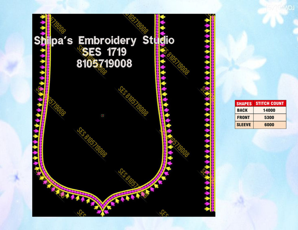 Embroidery Designs 1701-1800 Series