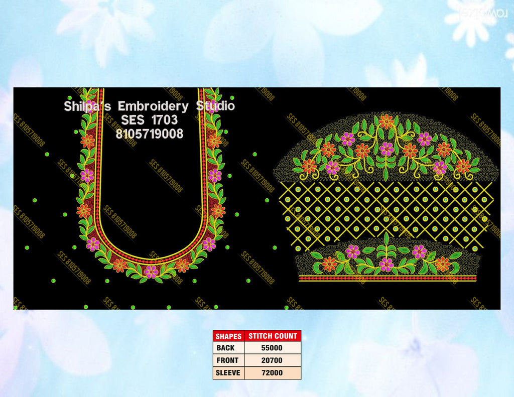 Embroidery Designs 1701-1800 Series
