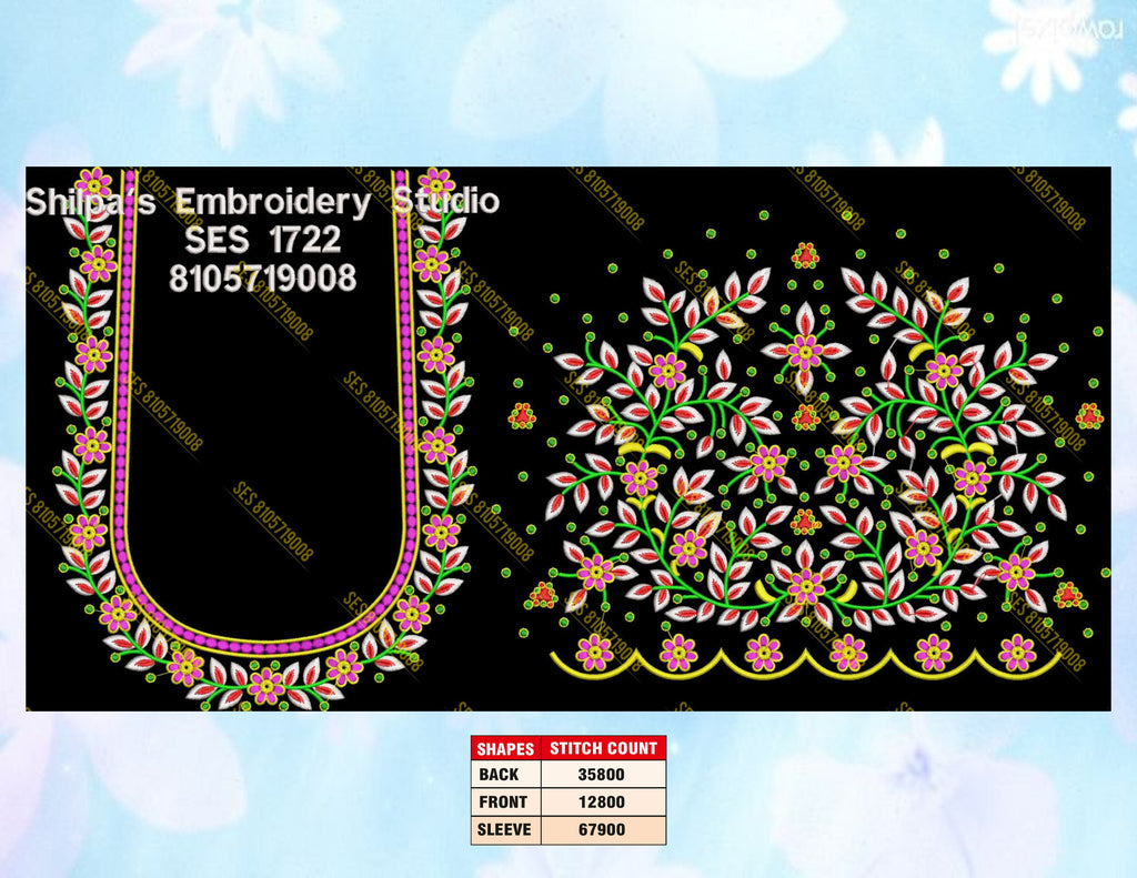 Embroidery Designs 1701-1800 Series