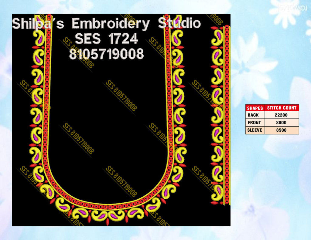 Embroidery Designs 1701-1800 Series
