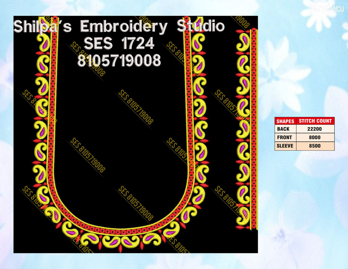 Embroidery Designs 1701-1800 Series