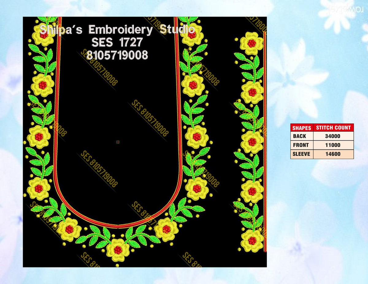 Embroidery Designs 1701-1800 Series