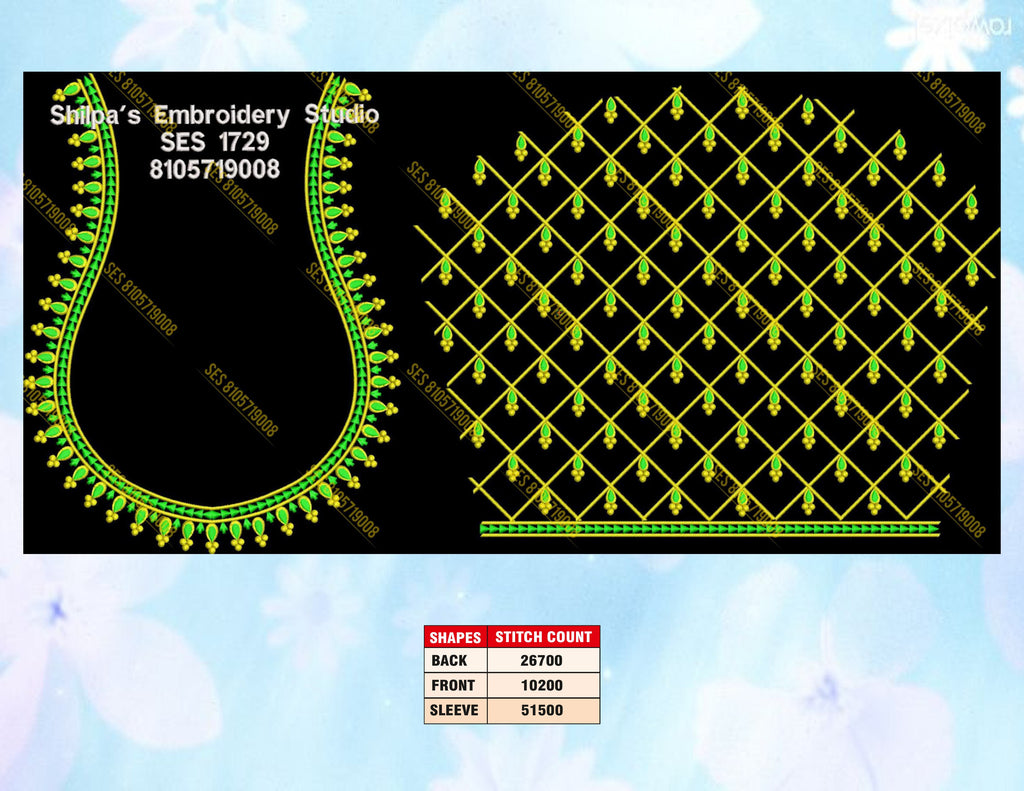 Embroidery Designs 1701-1800 Series