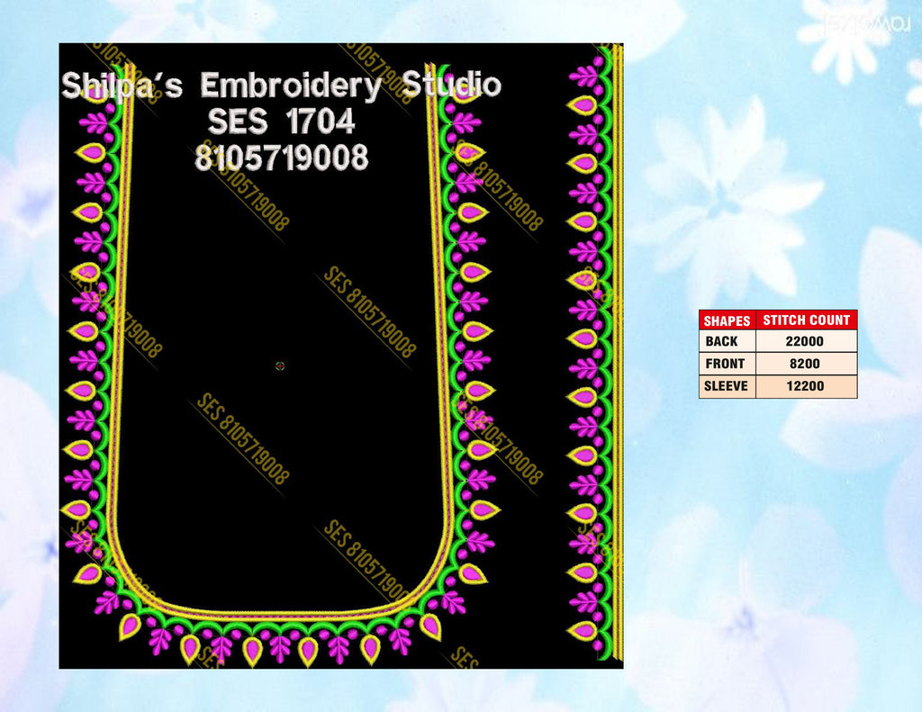 Embroidery Designs 1701-1800 Series