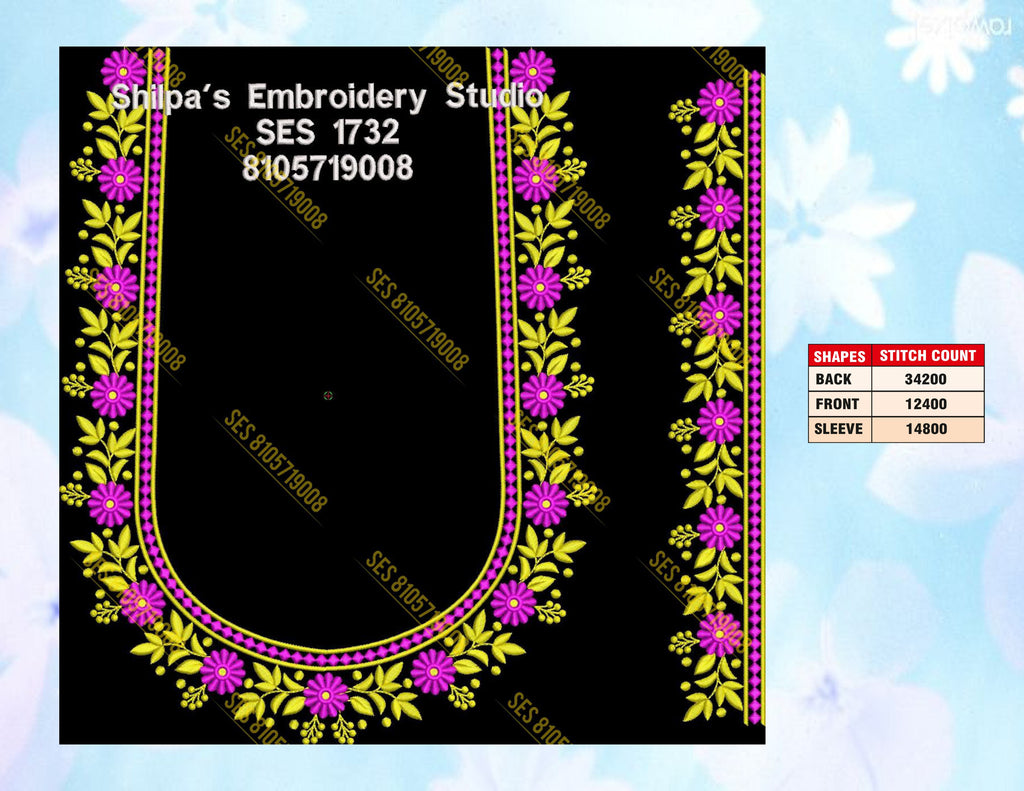 Embroidery Designs 1701-1800 Series