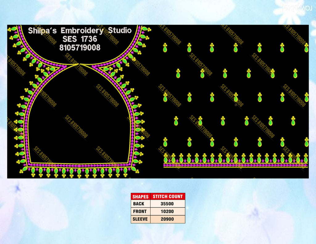 Embroidery Designs 1701-1800 Series