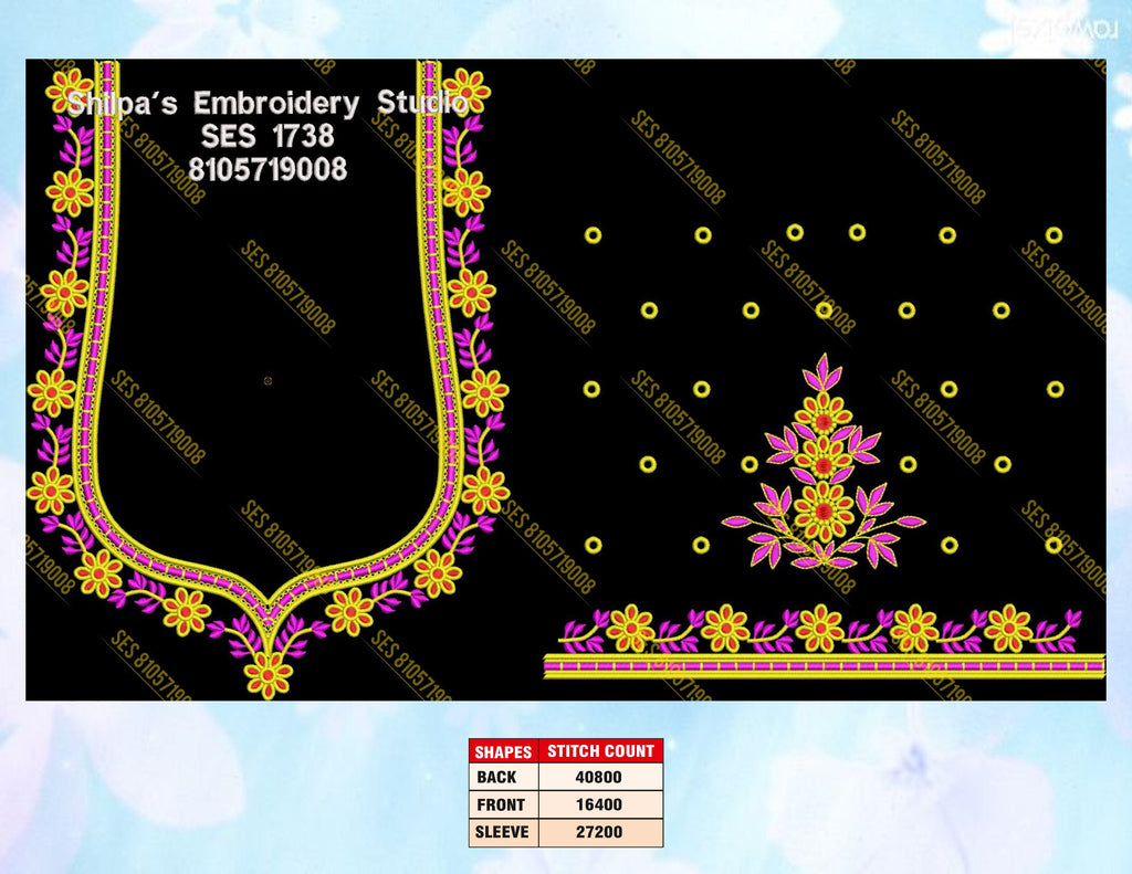 Embroidery Designs 1701-1800 Series