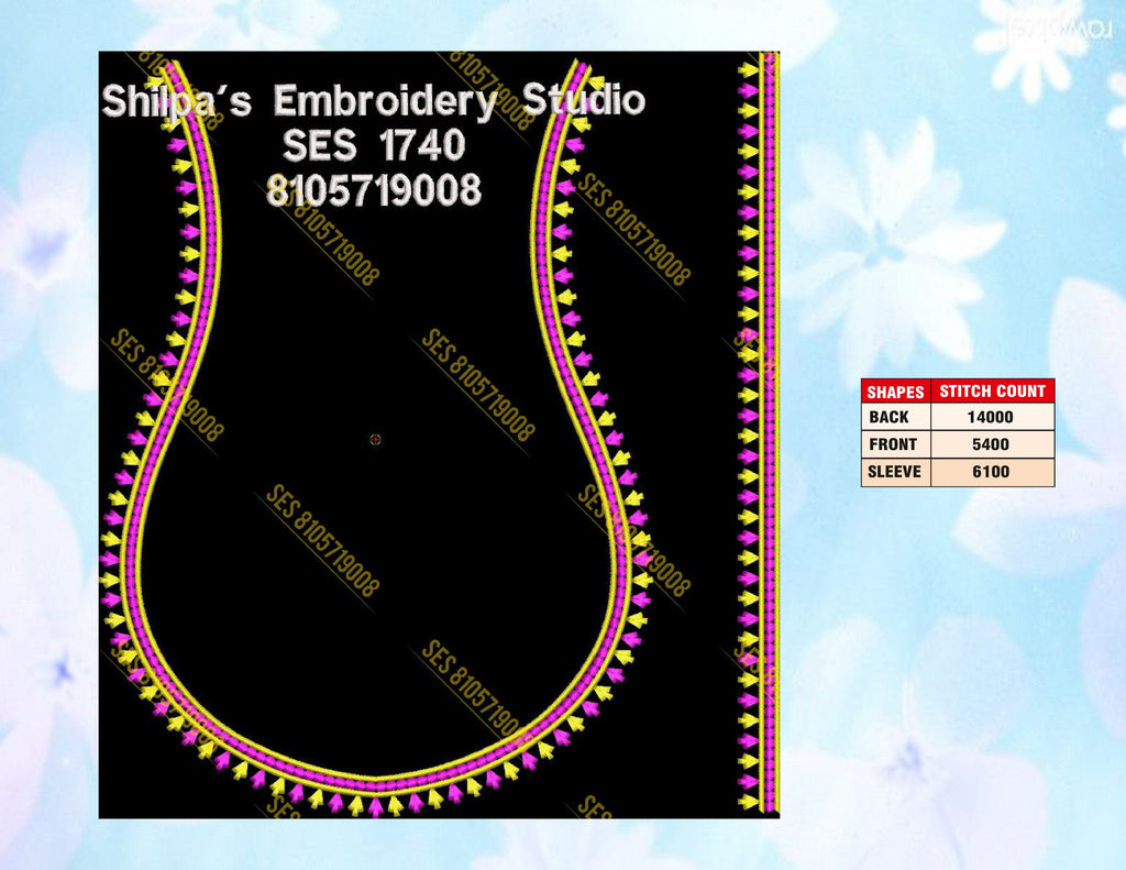 Embroidery Designs 1701-1800 Series