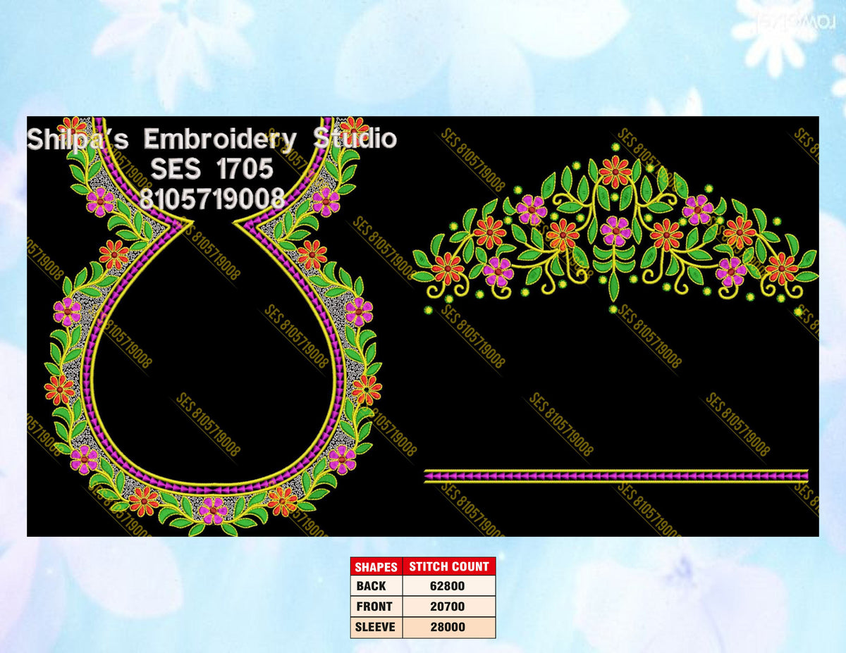 Embroidery Designs 1701-1800 Series