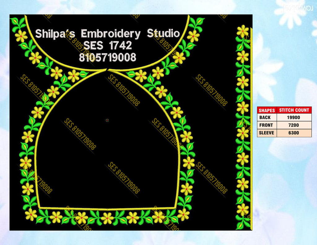 Embroidery Designs 1701-1800 Series