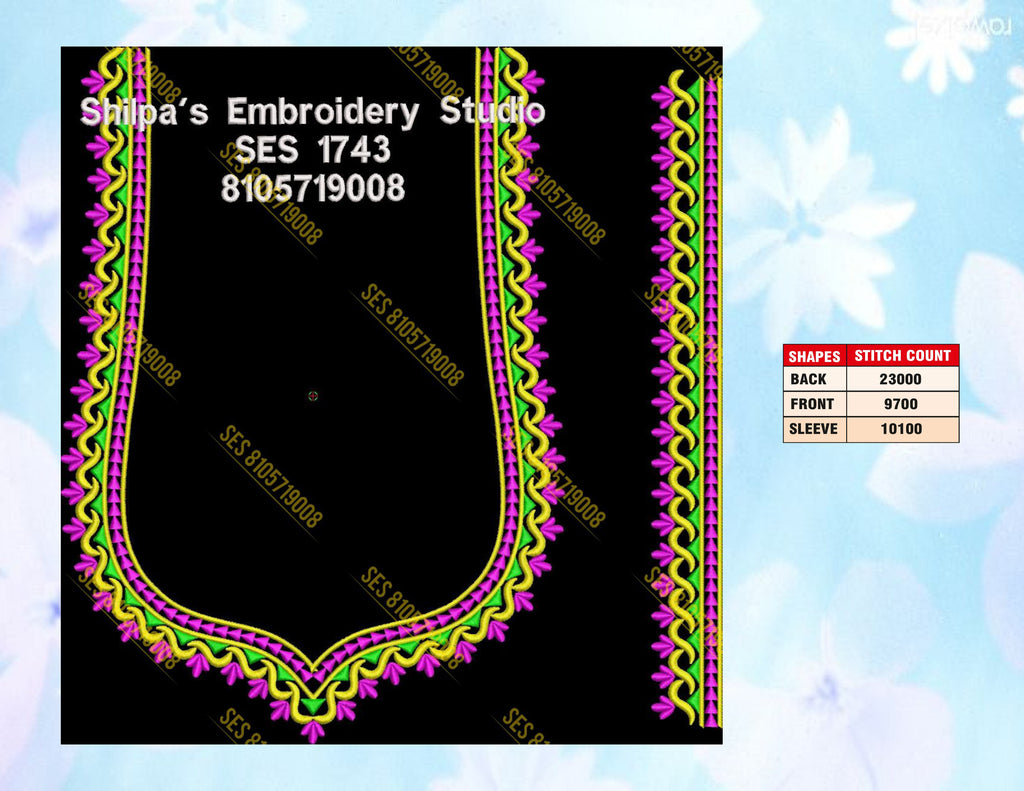 Embroidery Designs 1701-1800 Series