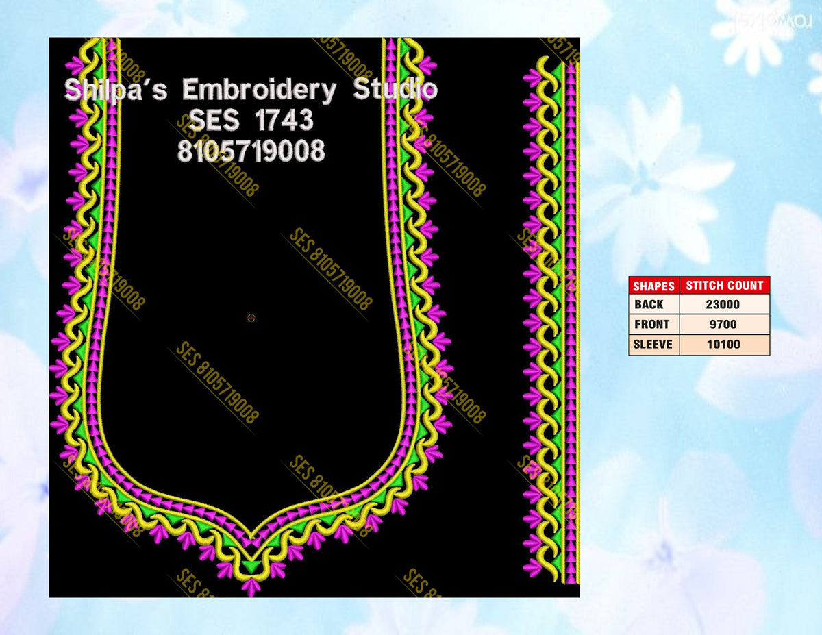 Embroidery Designs 1701-1800 Series