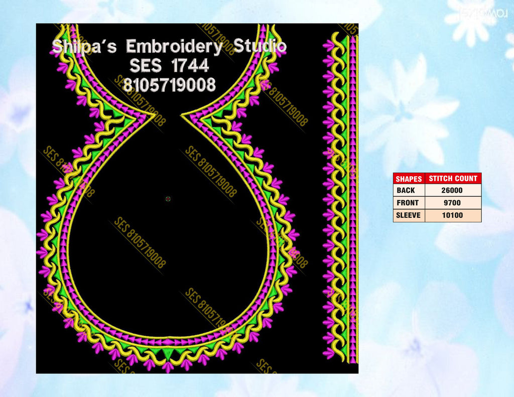Embroidery Designs 1701-1800 Series