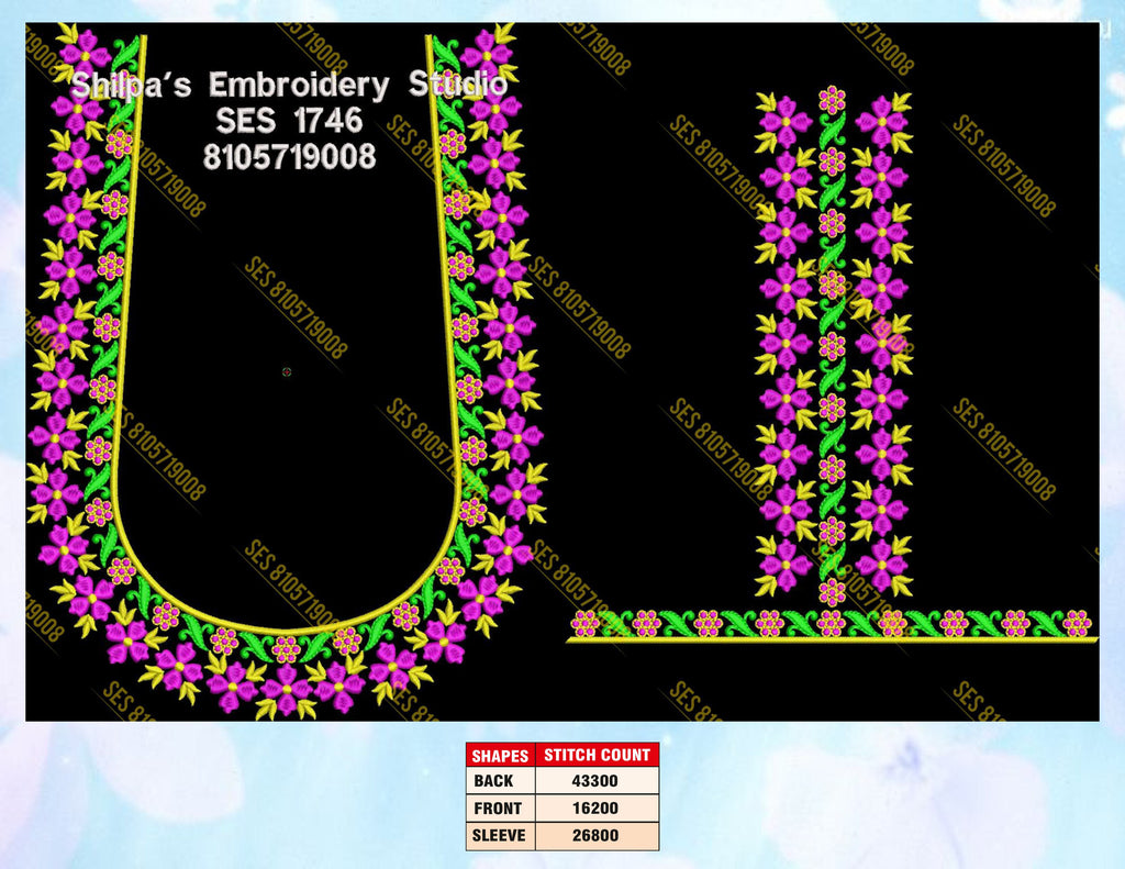 Embroidery Designs 1701-1800 Series