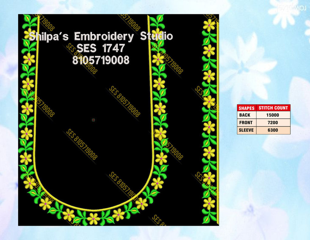 Embroidery Designs 1701-1800 Series