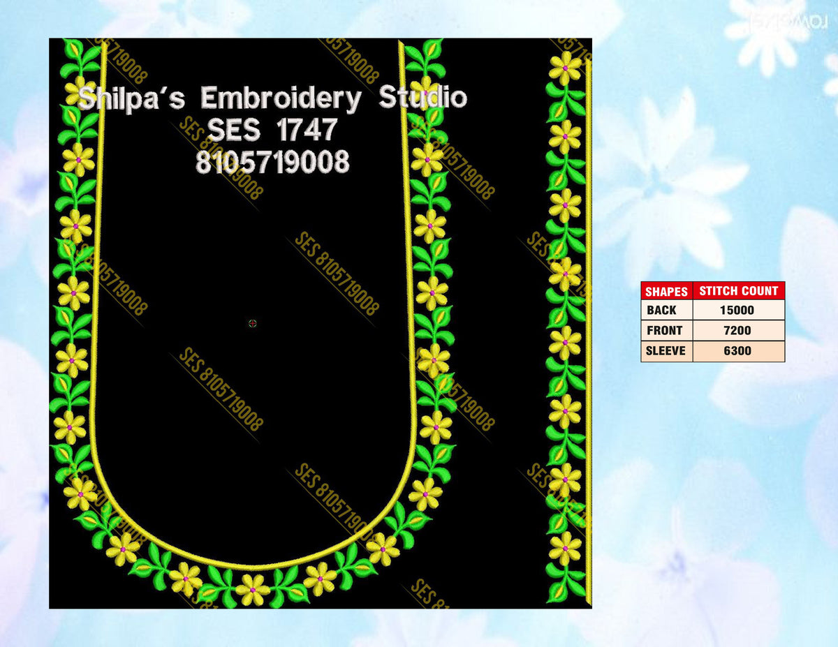 Embroidery Designs 1701-1800 Series