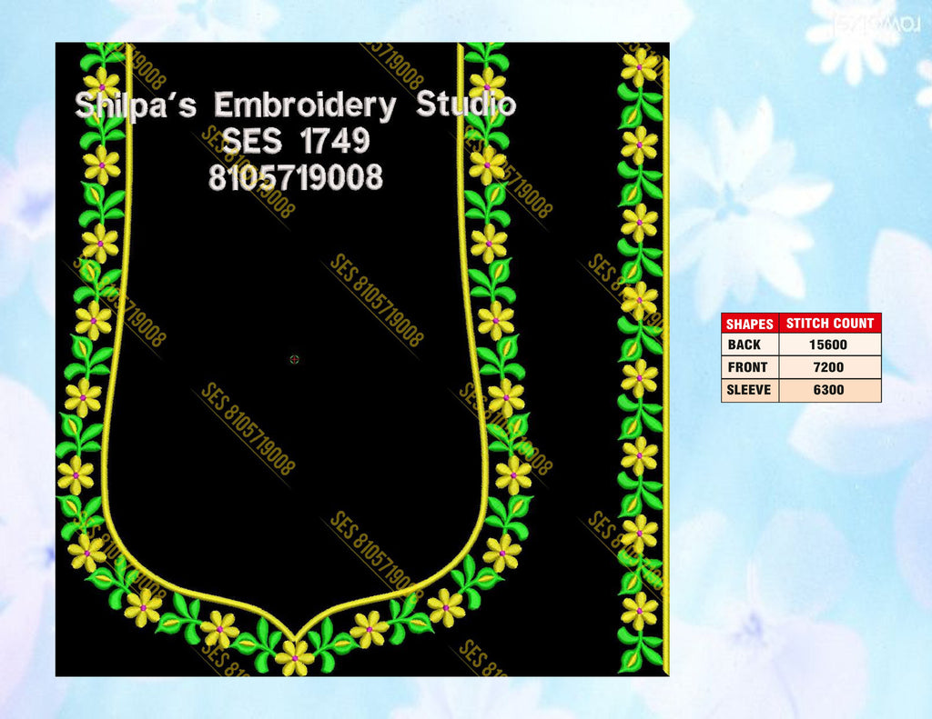 Embroidery Designs 1701-1800 Series