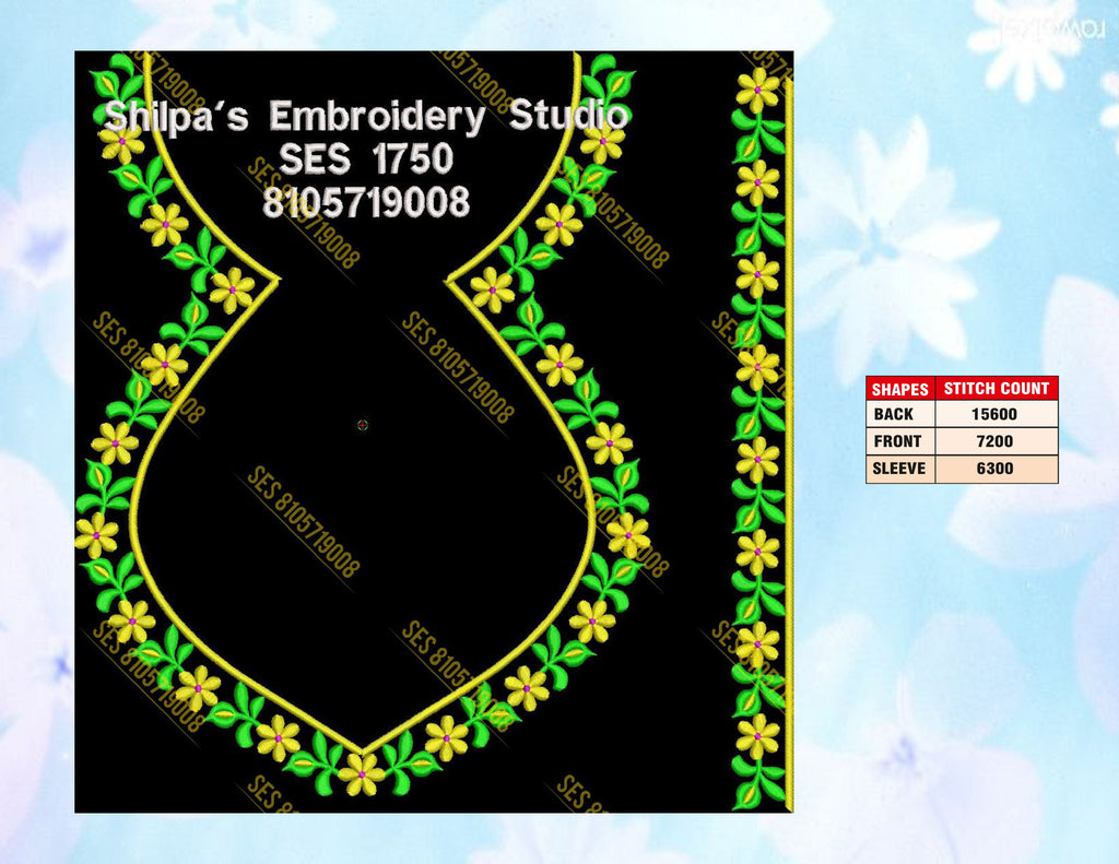 Embroidery Designs 1701-1800 Series
