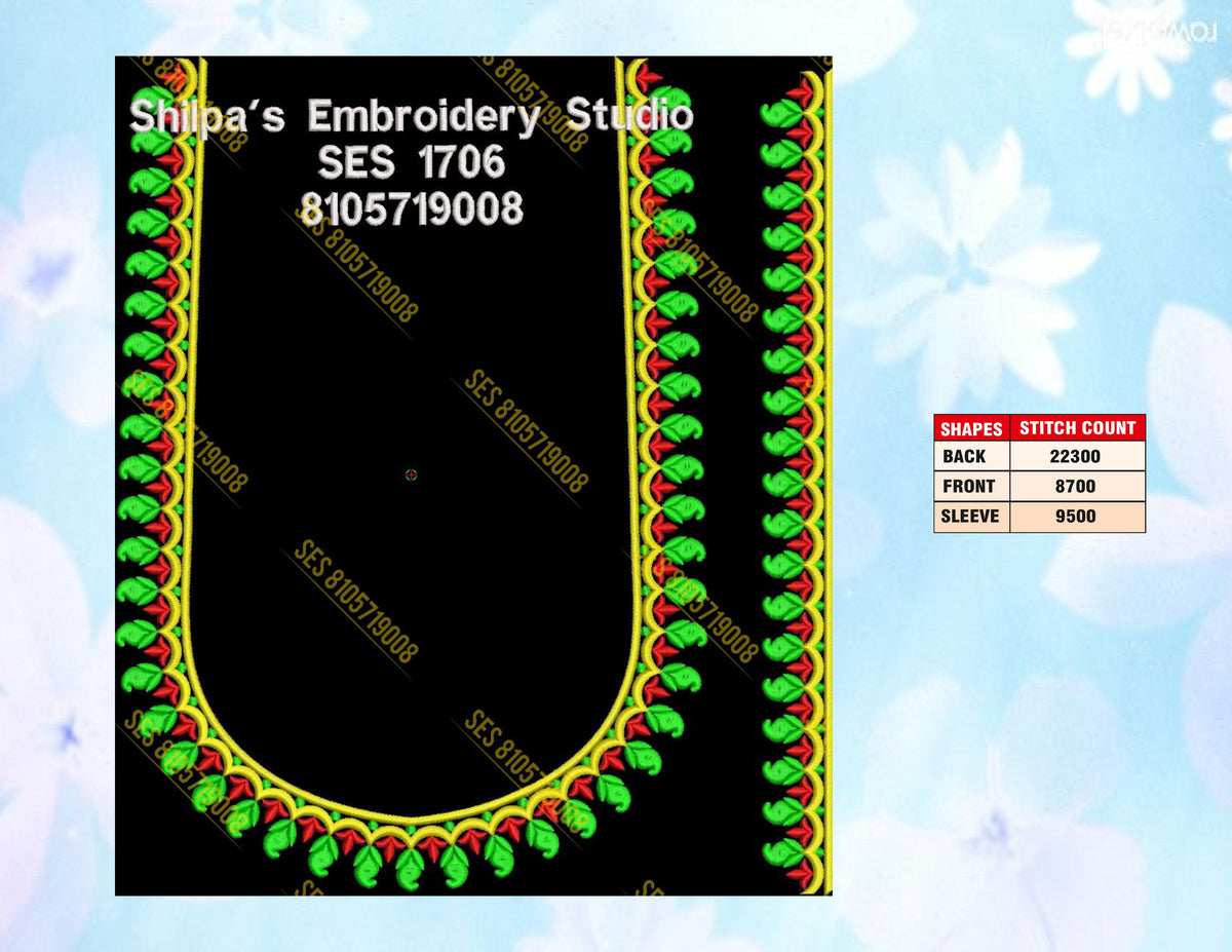 Embroidery Designs 1701-1800 Series