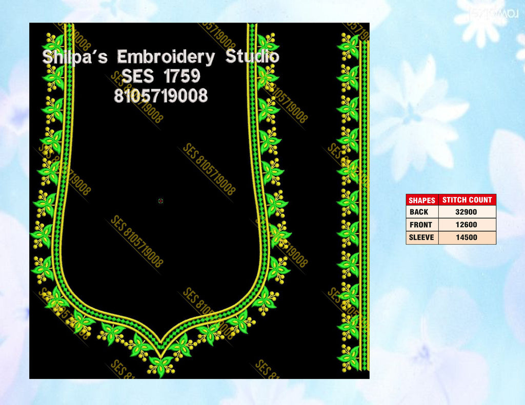 Embroidery Designs 1701-1800 Series