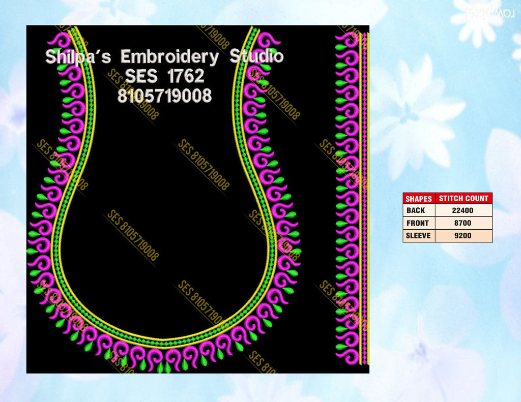 Embroidery Designs 1701-1800 Series