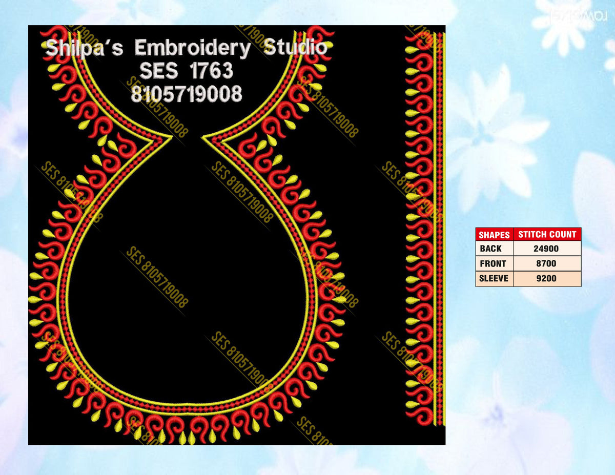 Embroidery Designs 1701-1800 Series