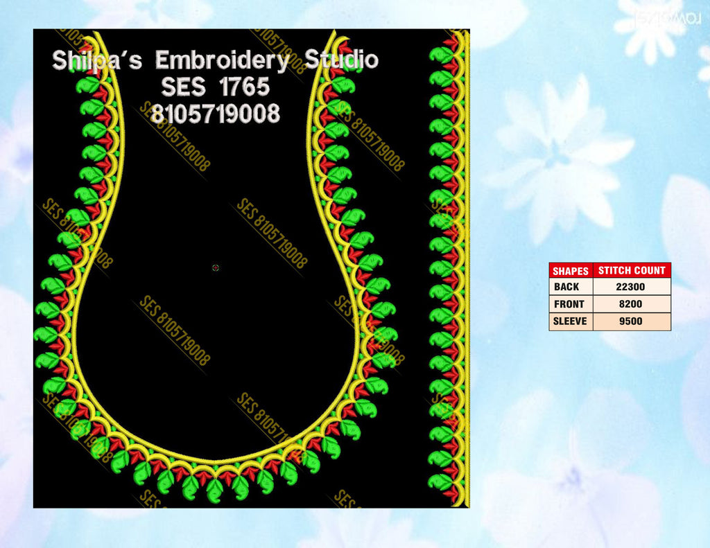 Embroidery Designs 1701-1800 Series