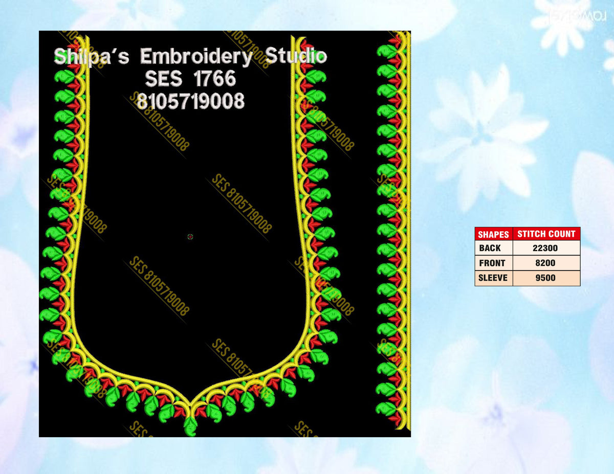 Embroidery Designs 1701-1800 Series