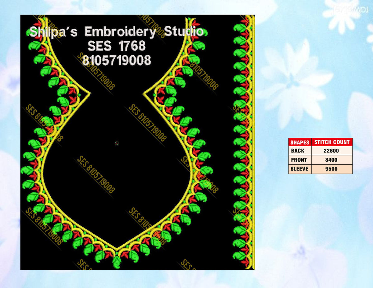 Embroidery Designs 1701-1800 Series