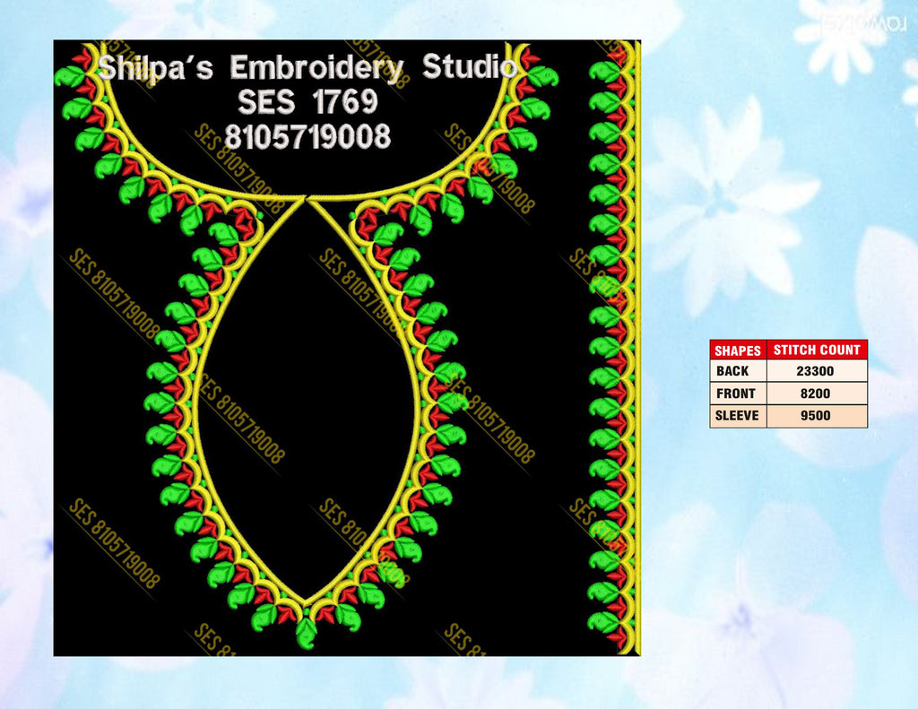 Embroidery Designs 1701-1800 Series