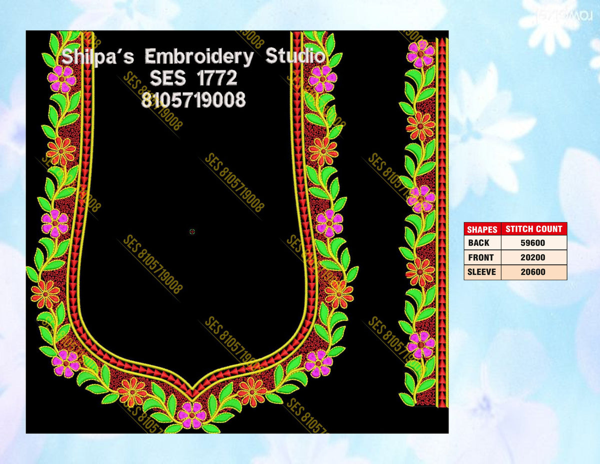 Embroidery Designs 1701-1800 Series