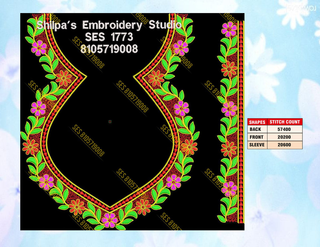 Embroidery Designs 1701-1800 Series