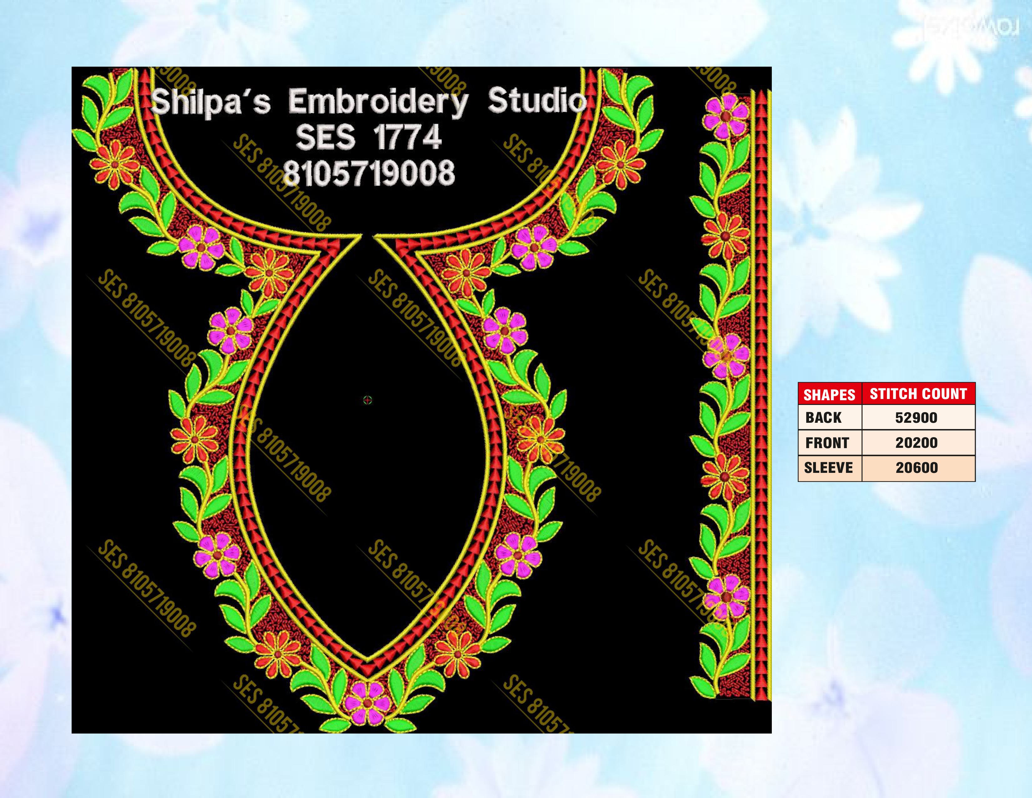 Embroidery Designs 1701-1800 Series