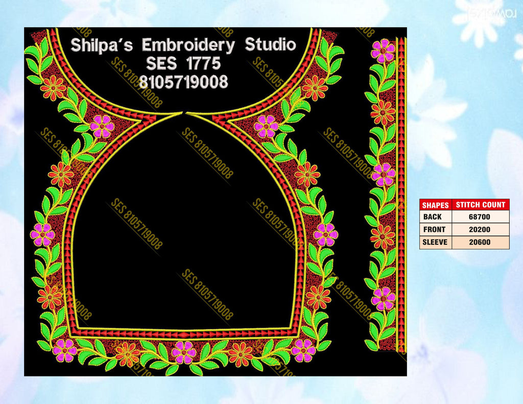 Embroidery Designs 1701-1800 Series