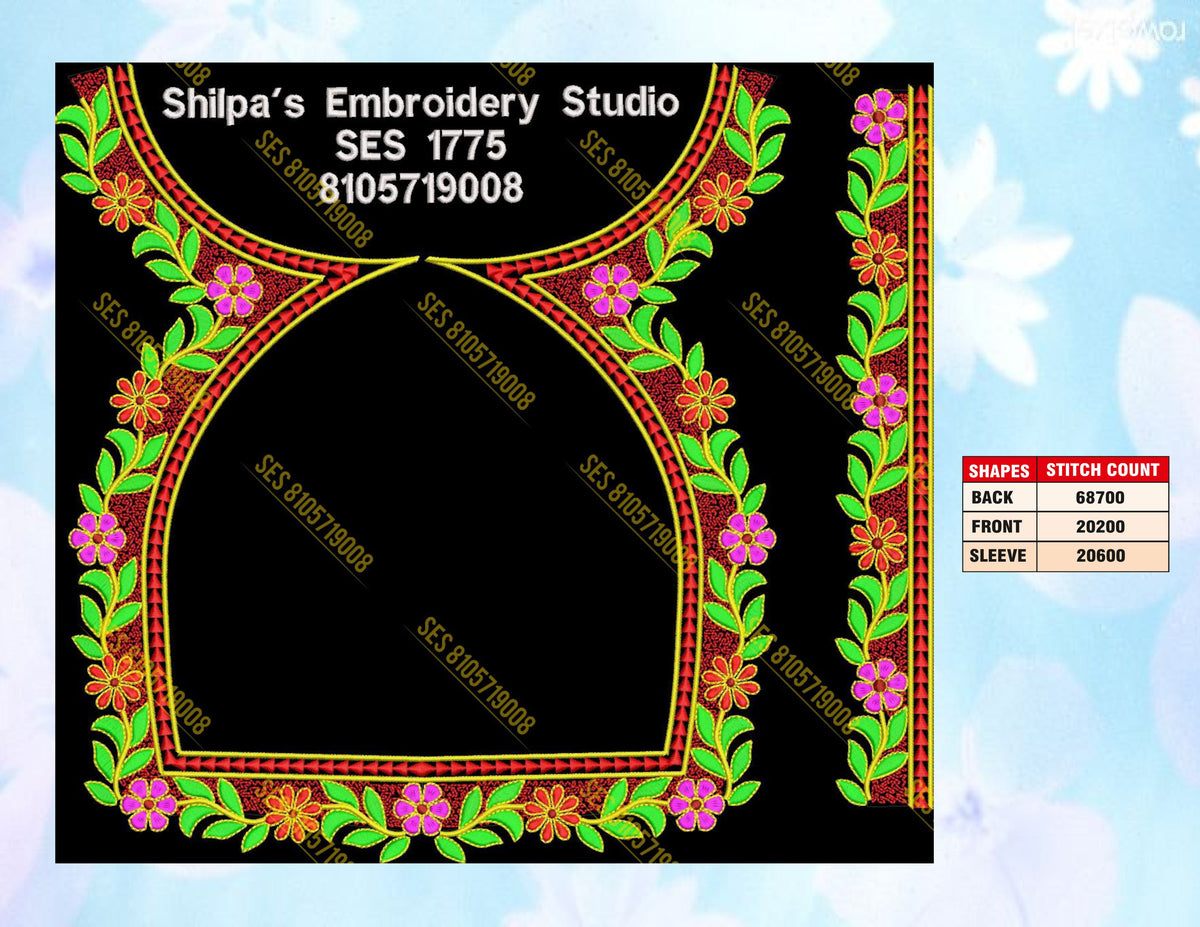 Embroidery Designs 1701-1800 Series