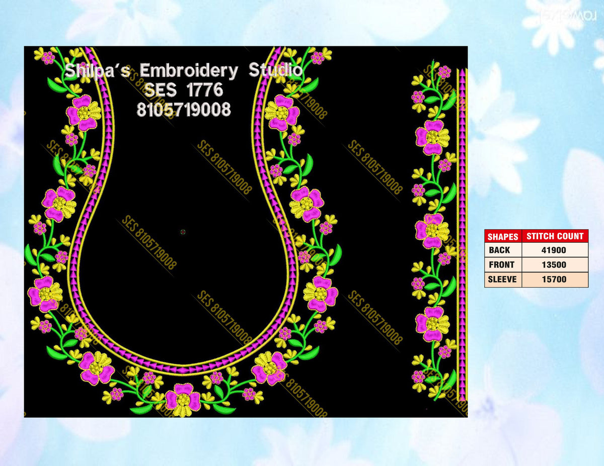 Embroidery Designs 1701-1800 Series