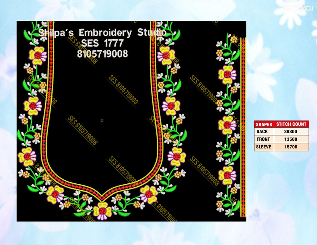 Embroidery Designs 1701-1800 Series