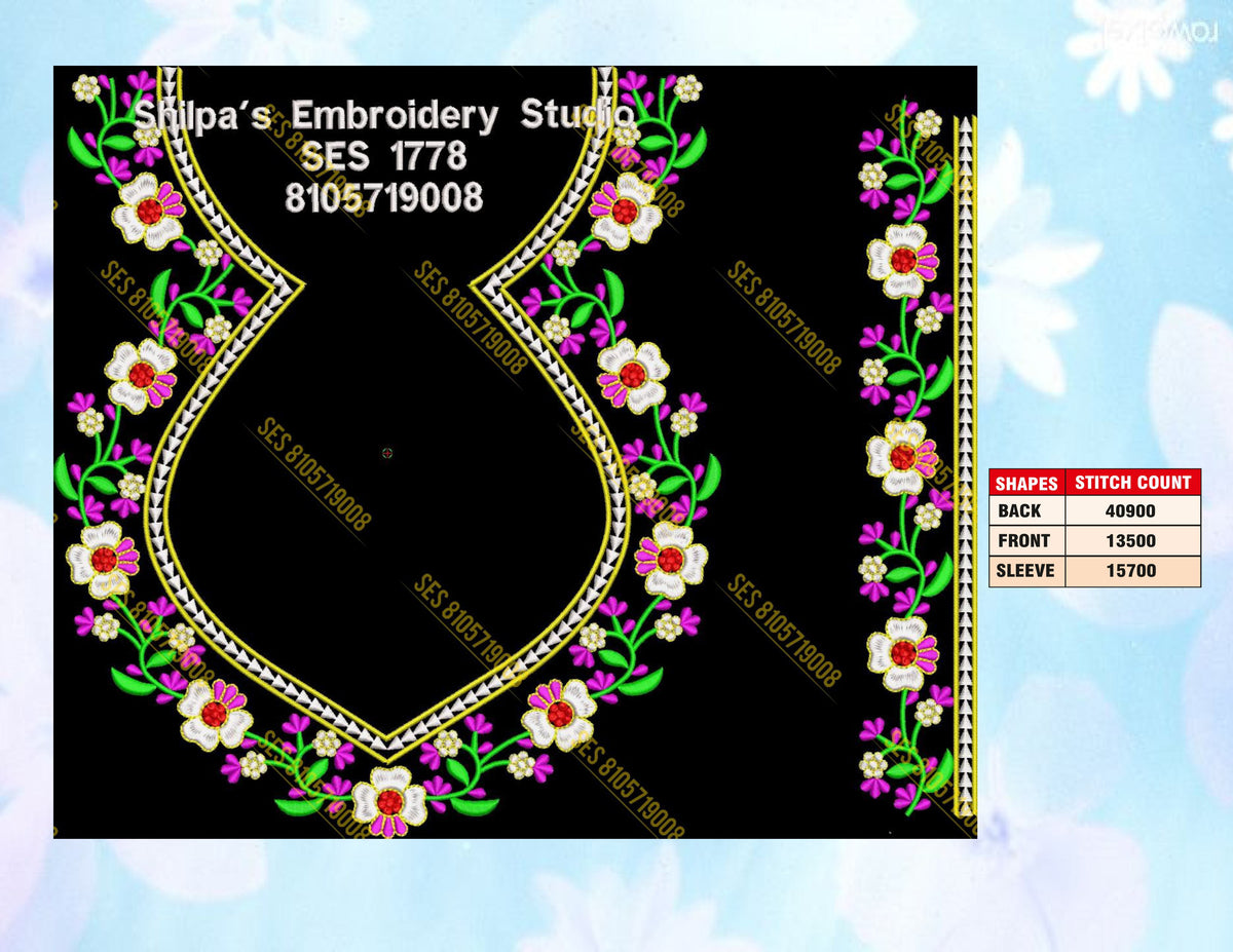 Embroidery Designs 1701-1800 Series