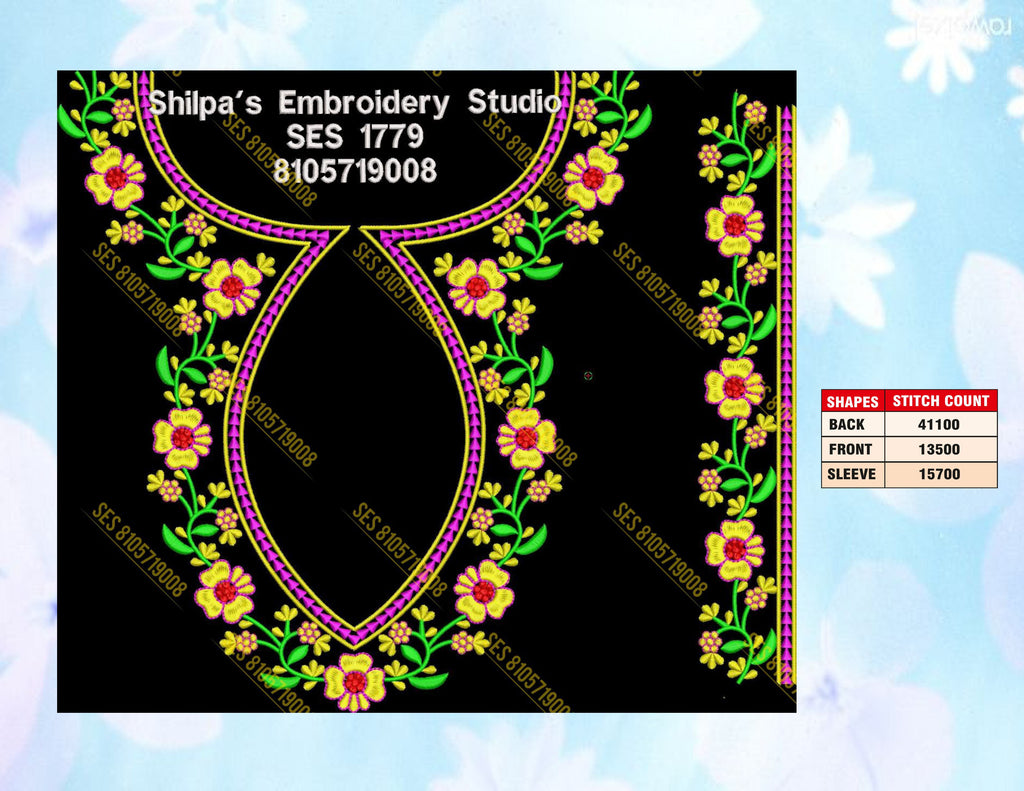 Embroidery Designs 1701-1800 Series