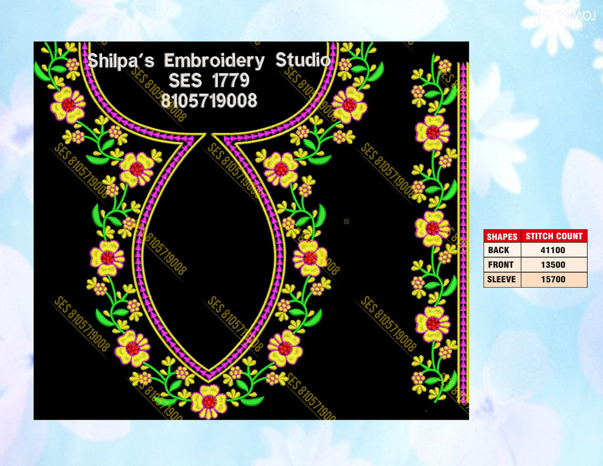Embroidery Designs 1701-1800 Series